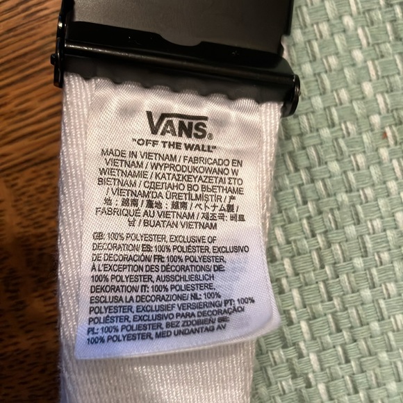 Vans Off the Wall MensDeppster II Web Belt Black/white check. End to end 45.5” - Picture 3 of 3